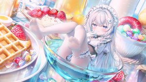 鬼針草,garter,萝莉,女仆,裤袜,掀裙