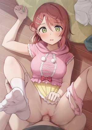 十安愛七,上原歩夢,LoveLive!虹咲学园学园偶像同好会,胖次,panty_pull,猫咪,妹汁,掀裙,uncensored
