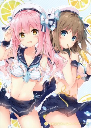 望月椎那,水着,cleavage,制服,泳装