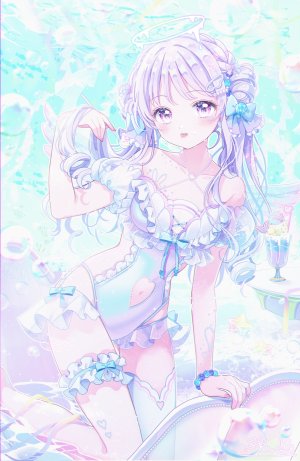 kousagi,天使,garter,看穿,泳装,丝袜,翅膀