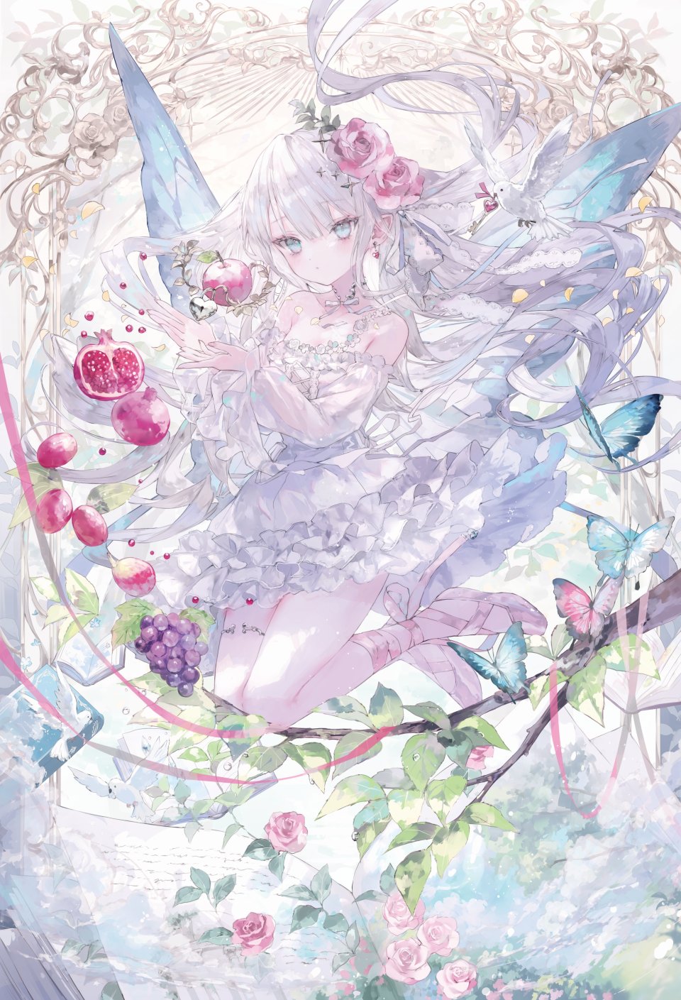 おにねこ 连衣裙 Garter No-Bra 看穿 掀裙 翅膀