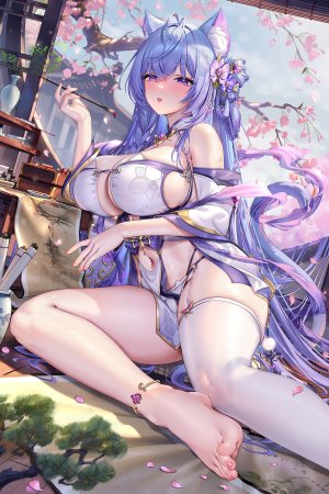 sannio,兽耳,汉服,猫耳,No-Bra,胖次,长筒袜,丝袜