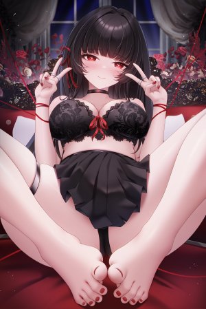 lingse,chisa,鸣潮,bra,garter,lingerie,胖次,掀裙