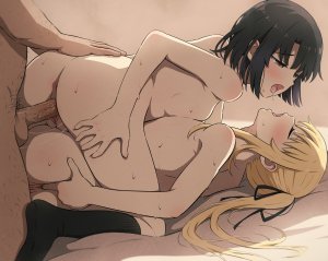 麻生,加藤恵,泽村英梨梨,路人女主的养成方法,自慰,naked,猫咪,uncensored