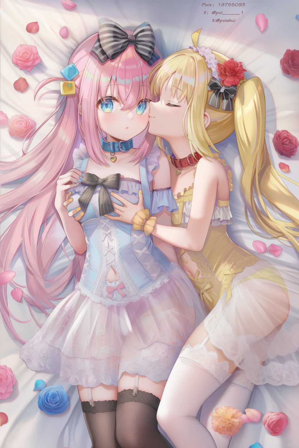 Poi氵 ぼっち・ざ・ろっく! 後藤一里 百合 伊地知虹夏 女孩子 少女 魅惑的大腿