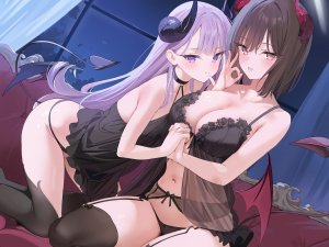 kawauchi,恶魔,吊带袜,lingerie,胖次,看穿,长筒袜,丝袜,翅膀