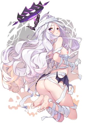 白蛛,空崎日奈,蔚蓝档案,绷带,恶魔,万圣节,光晕,萝莉,nipples,猫咪,uncensored,翅膀