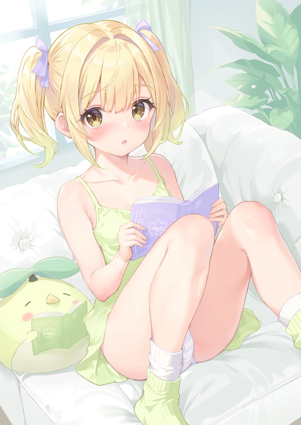 夕奈れぶん 连衣裙 萝莉 胖次 条纹胖次 掀裙