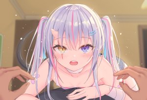 heartsix,原创,创可贴,blood,项圈,平胸,长发,紫发,双马尾