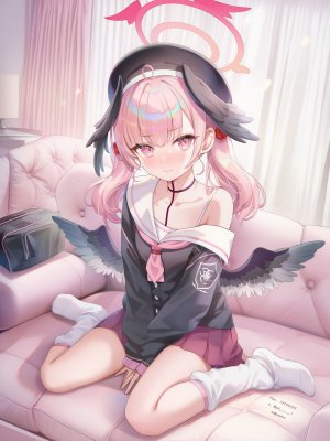 poi氵,碧蓝档案,下江コハル,ブルアカ,BlueArchive,女孩子,魅惑的大腿,少女