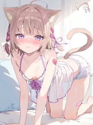 snow-yuuki,兽耳,创可贴,灯笼裤,lingerie,猫耳,看穿
