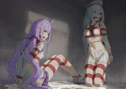 cailin020,ジェーナス,Unicorn,碧蓝航线,原创,捆绑play,口塞,露脐