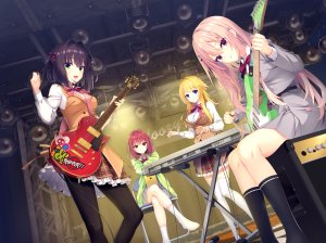 hokkana,小舞一,むりりん,futamihara_ririko,harumi_ena,nabari_anju,shimakoshi_tsukimi,Yuzu-Soft,limelight_lemonade_jam,吉他,裤袜,制服,掀裙,丝袜