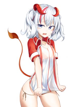 原创,apple_ringo,bra,胖次,衬衫,双马尾,下着,白发