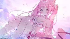 eumi으미,博衣こより,Hololive,兽耳,水着,garter,泳装