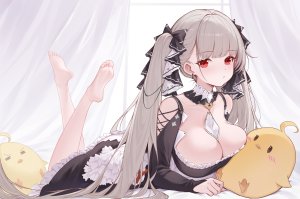 negi_kome,可畏,Manjuu,碧蓝航线,连衣裙,哥特式洛丽塔,萝裙,No-Bra