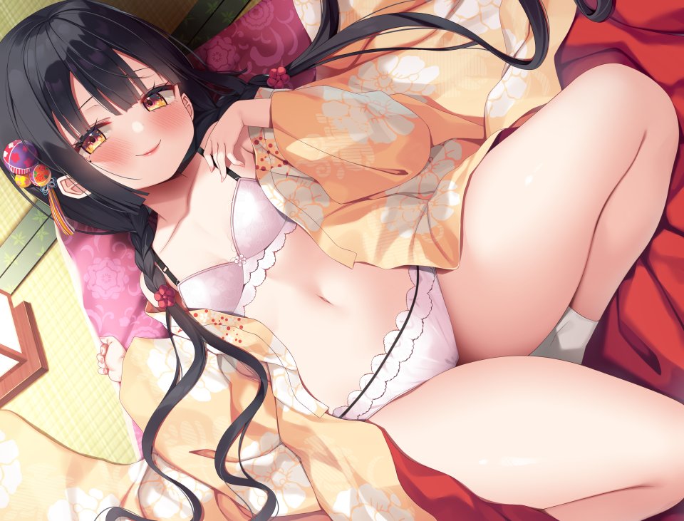 麻の葉 Whisp Bra Cameltoe 和服 萝莉 胖次