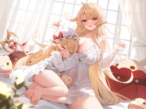 Nahaki,klee,原神,lingerie,萝莉,No-Bra,尖耳,看穿,掀裙