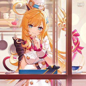 escoffier,原神,连衣裙,金发