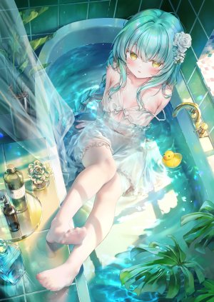 鬼針草,pilisa,连衣裙,萝莉,No-Bra,裤袜,看穿,湿身