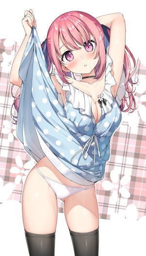 kantoku,久留美,连衣裙,No-Bra,胖次,掀裙,丝袜