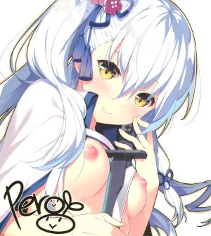 pero,朱雀院椿,CRYSTALiA,絆きらめく恋いろは,nipples,剑,露胸,白发,脸红