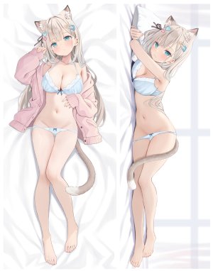 akino_ell,兽耳,bra,抱枕,猫耳,胖次,panty_pull,针织衫