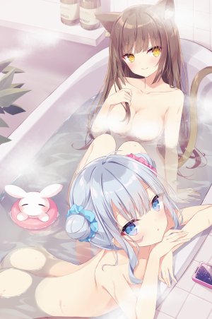 hoshi,兽耳,沐浴,censored,萝莉,naked,猫耳