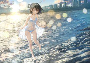 kantoku,雫,水着,萝莉,看穿,掀裙,泳装