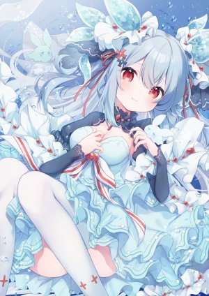 okurakuma,连衣裙,No-Bra,掀裙,丝袜