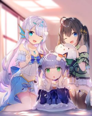 瓦瓦子ooc,Hololive,hololive_china,wawazi,doris,cleavage,胖次,黑丝,看穿,丝袜