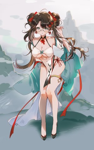 zhezhi,鸣潮,汉服,garter,眼镜