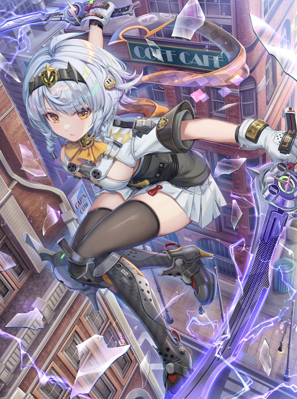 とりのあくあ Anby_Demara 绝区零 盔甲 剑 丝袜