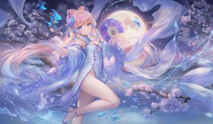 poi氵,珊瑚宮心海,女孩子,GenshinImpact,少女,原神,魅惑的大腿,极上女体,中国风