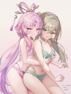 poi氵,符玄,青雀,崩坏：星穹铁道,崩坏星穹铁道,崩壊:スターレイル,女孩子,少女,魅惑的大腿,百合