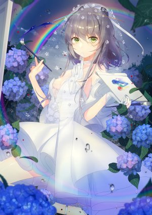 tiko.color,洛天依,VOCALOID,cleavage,连衣裙,No-Bra