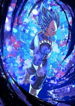 マッタリ,vegeta,龙珠,dragon_ball_super,碧眼,青发,Bodysuit,手套,视线正对,回头看,single