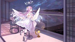 forest_0,圣园未花,蔚蓝档案,天使,No-Bra,看穿,翅膀