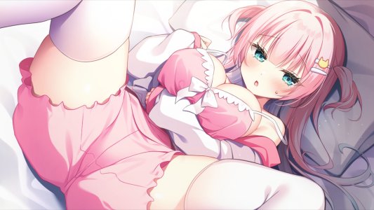 色谷あすか,塞拉菲娜,CRACK≡TRICK！,游戏CG,CRYSTALiA,粉发,碧眼,张腿