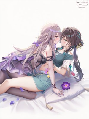 poi氵,ルアン・メェイ,女孩子,崩坏：星穹铁道,崩坏星穹铁道,崩壊:スターレイル,赤脚,大黑塔,百合,少女