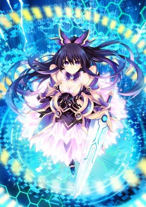 つなこ,夜刀神十香,DATE·A·LIVE,装甲,cleavage,连衣裙,剑