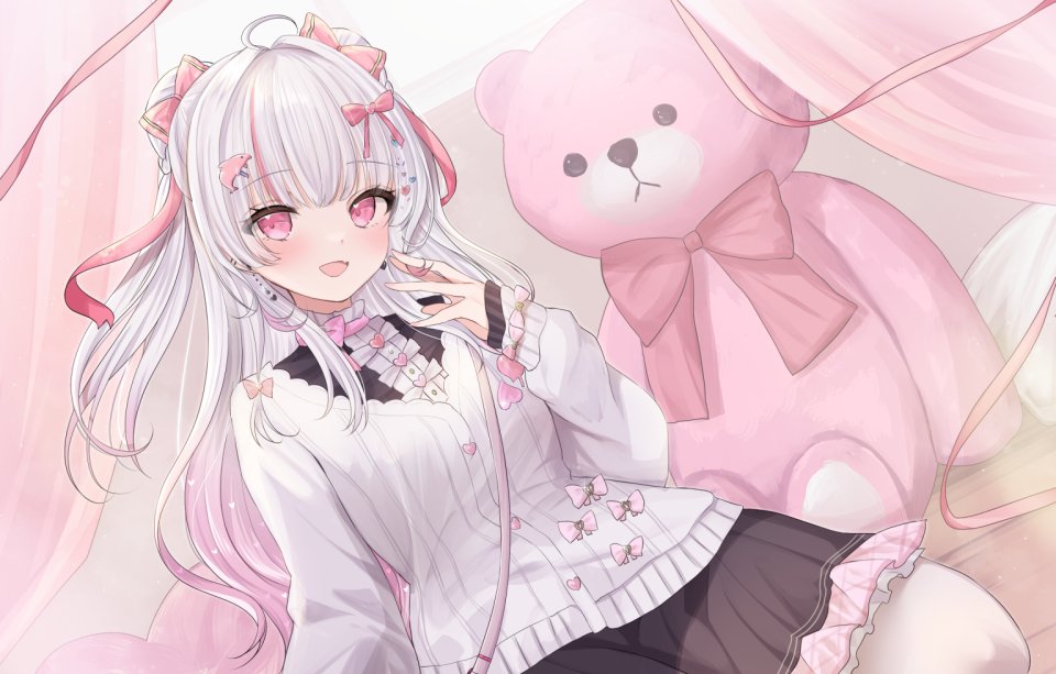 Aikami_Lise 独立虚拟YouTuber Kurage_Cc 呆毛 双团子头 包子頭 发饰 长发