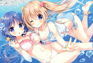 suimya,ChillyPolka,水着,胸部,泳装,露点