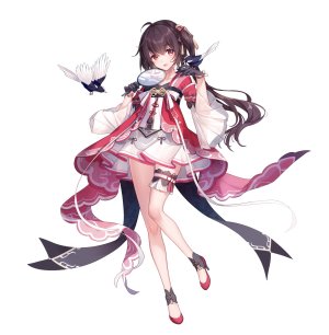 zrds4375,yousa,独立虚拟YouTuber,呆毛,黑发,汉服,连衣裙,发饰,holding,长发,開口,红色眼,笑顔,single,Vtuber