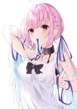 ruru_keta61,湊あくあ,Hololive,cleavage