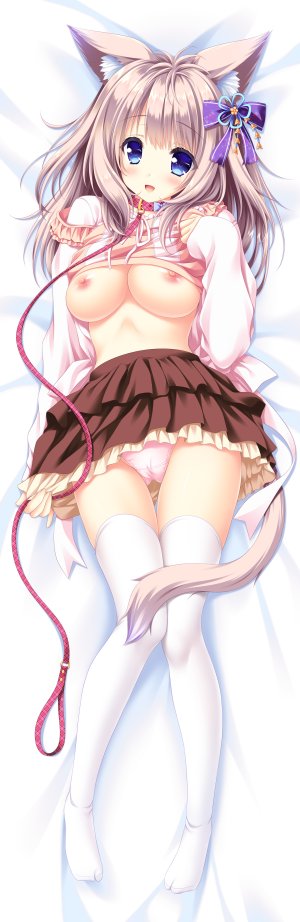 萌木原ふみたけ,方糖社,兽耳,breasts,cameltoe,抱枕,猫耳,nipples,No-Bra,胖次,掀裙,丝袜