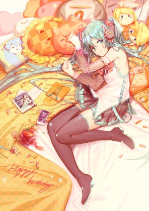 yyb,初音ミク,VOCALOID,tattoo,黑丝