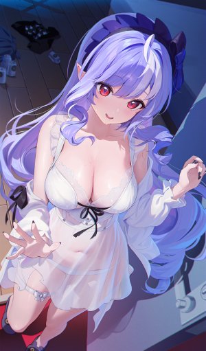 ほうき星,薇薇安,绝区零,garter,lingerie,睡衣,胖次,尖耳,看穿