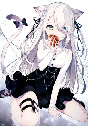 カット,兽耳,连衣裙,猫耳