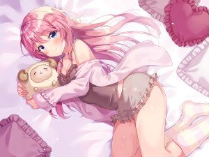 シオノ,原创,脸红,长发,粉发